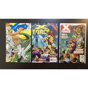 X-Force: Mixed Lot of No. 6, 58, & 60 Marvel Comics (1992 & 96)